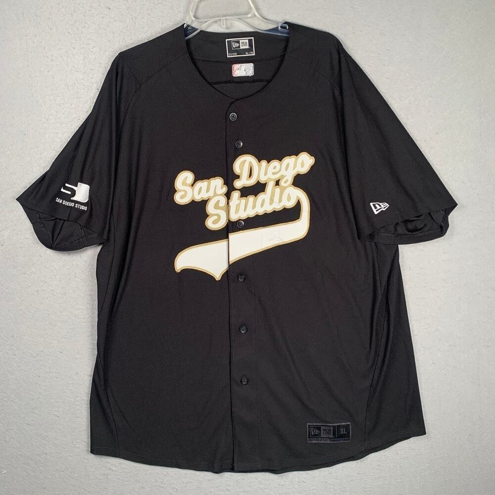 New Era San Diego Studio Jersey Men's XL Baseball Black MLB The Show 23 - Picture 1 of 14